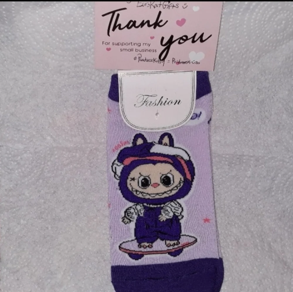 LABUBU Character Socks NEW in pkg 1 pr size 5-10 Adult NWT